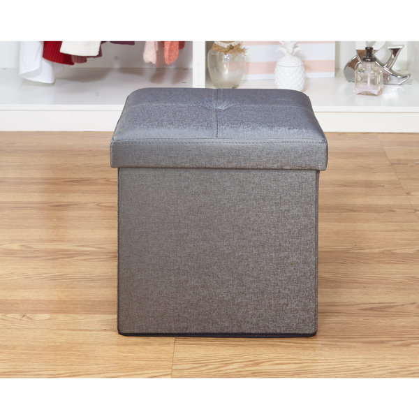 Ebern Designs Luxora Vegan Leather Ottoman & Reviews Wayfair